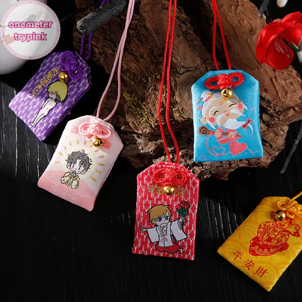 Túi Phước May Mắn Omamori - Kèm Túi Bảo Vệ, Đá Ngũ Sắc, Giấy Ghi Điều Ước Và Lời Chúc, Cùng Nụ Hoa Oải Hương Khô